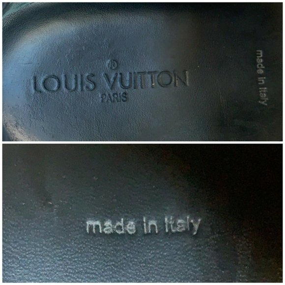 Authentic Louis Vuitton Camouflage Suede & Black Leather Slalom Low Top Sneakers - Picture 9 of 14